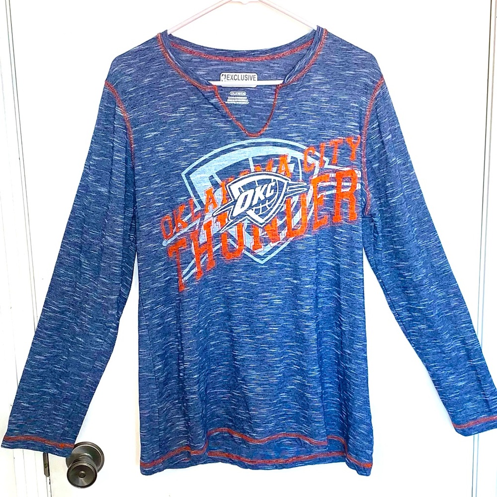 🏀 Oklahoma City Thunder Long Sleeve Tee Shirt by NBA Exclusive Collection